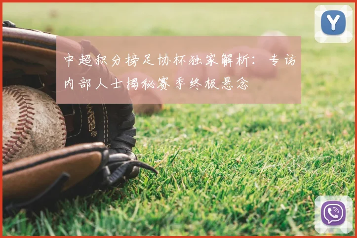 中超积分榜足协杯独家解析:专访内部人士揭秘赛季终极悬念